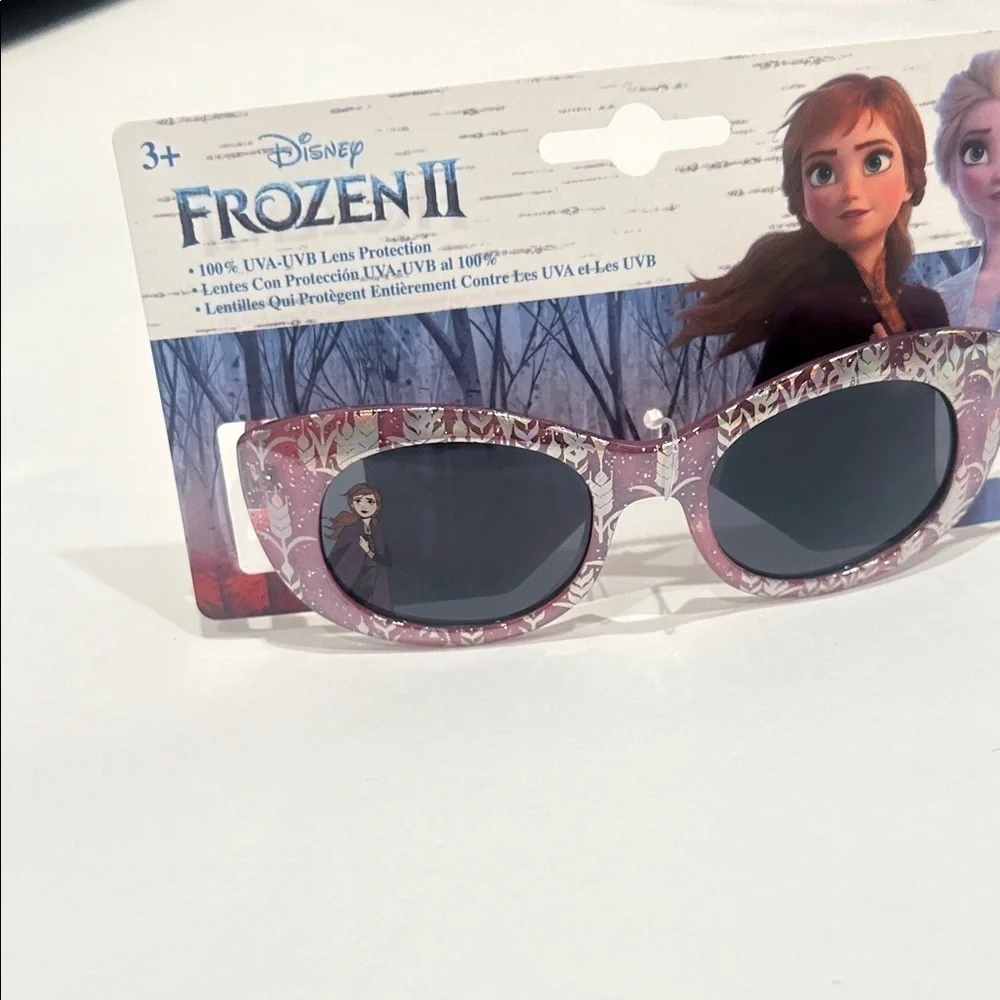 Disney Frozen II Glittery Princess Kids Sunglasses - Pink and Black new